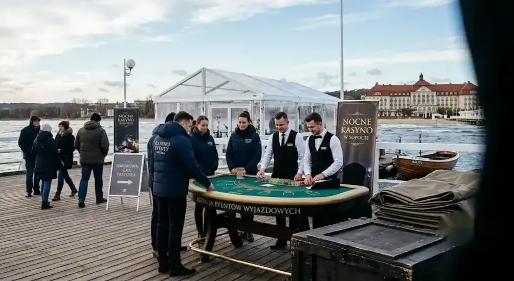 Elegancki stół do ruletki w apartamencie